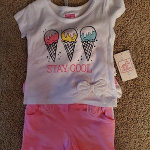3 NWT Adorable Baby Girl Outfits 12M